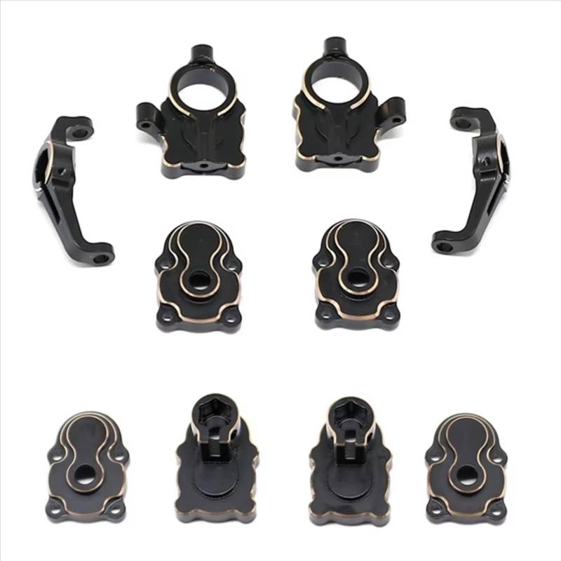 QAWRYV RC Achsschenkel Lenkbecher Für FMS Für FCX24 1/24 Vorder- Und Hinterachse Achsschenkel Hub Carrier Portal Gehäuse Gegengewicht RC Crawler Autoteile von QAWRYV