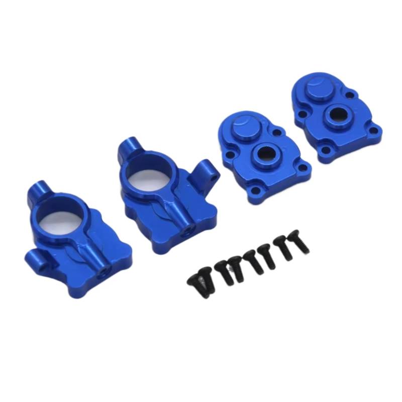 QAWRYV RC Achsschenkel Lenkbecher Für FMS Für FCX24 Xiaoqi 1/24 Metalltürbrückengetriebe Lenkbechergetriebeabdeckung RC Fernbedienung Auto Upgrade Zubehör(Blue) von QAWRYV