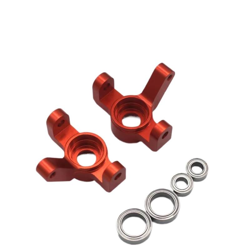 QAWRYV RC Achsschenkel Lenkbecher Für HSP 18301 18302 18311 18312 18321 18322 1/18 Metall Lenkung Tasse Achsschenkel RC Fernbedienung Autos Teile(Red) von QAWRYV