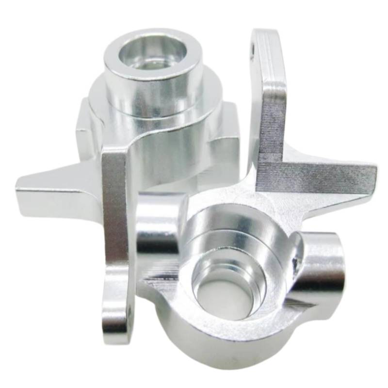 QAWRYV RC Achsschenkel Lenkbecher Für Himoto E10mtl 1/10 2Pcs Aluminium Alloy Lenkblock Knuckles Steering Hub Carrier RC Auto Upgrade Zubehör Teile(Silver) von QAWRYV