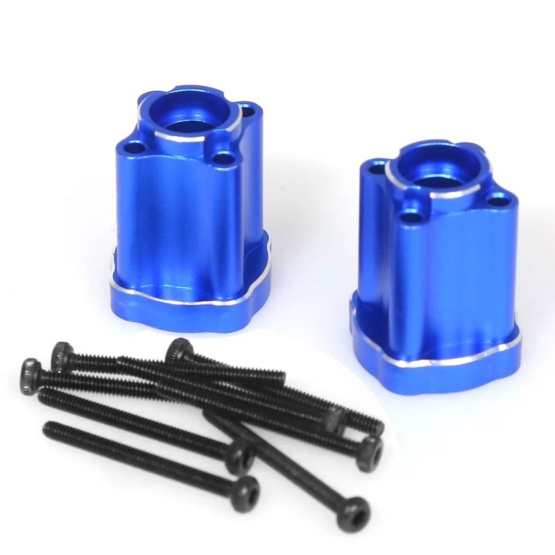 QAWRYV RC Achsschenkel Lenkbecher Für Losi Für Mini Für LMT 1/18 Metall Vorne Hinten Lenkung Tasse RC Auto Upgrade Zubehör Ersetzen Ändern Teile(Blue,Rear) von QAWRYV