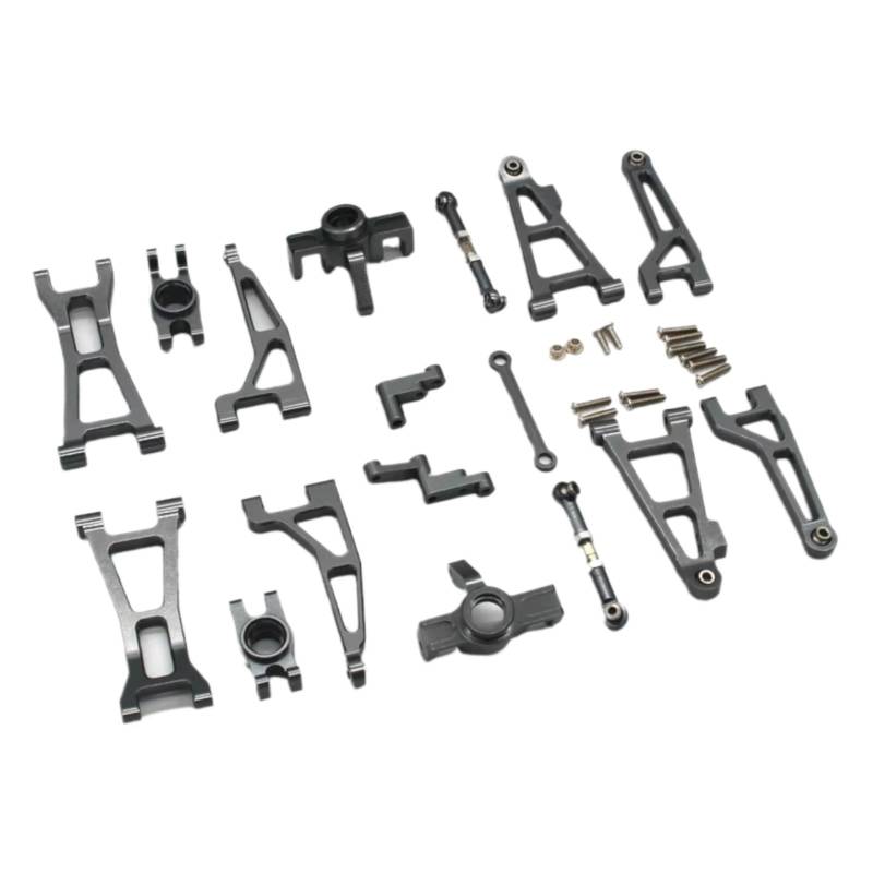 QAWRYV RC Achsschenkel Lenkbecher Für MJX 16207 M162 1/16 Metall Für Schwinge Lenkung Tasse Hinten Rad Für Sitz Verletzlich Set RC Fernbedienung Auto Teile(Gray) von QAWRYV