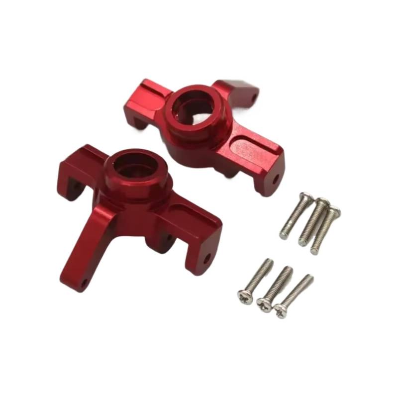 QAWRYV RC Achsschenkel Lenkbecher Für MJX H16 16207 16208 16209 16210 Metall Lenkung Tasse Achsschenkel Fernbedienung Auto Upgrade Zubehör Teile(Red) von QAWRYV