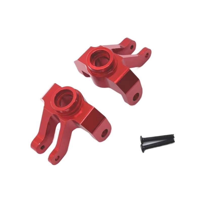 QAWRYV RC Achsschenkel Lenkbecher Für MN Für MN128 MN86 G500 1/12 Metall Vorderachse Lenkung Tasse Fernbedienung Auto Upgrade Zubehör Ersetzen Ändern Teile(Red) von QAWRYV