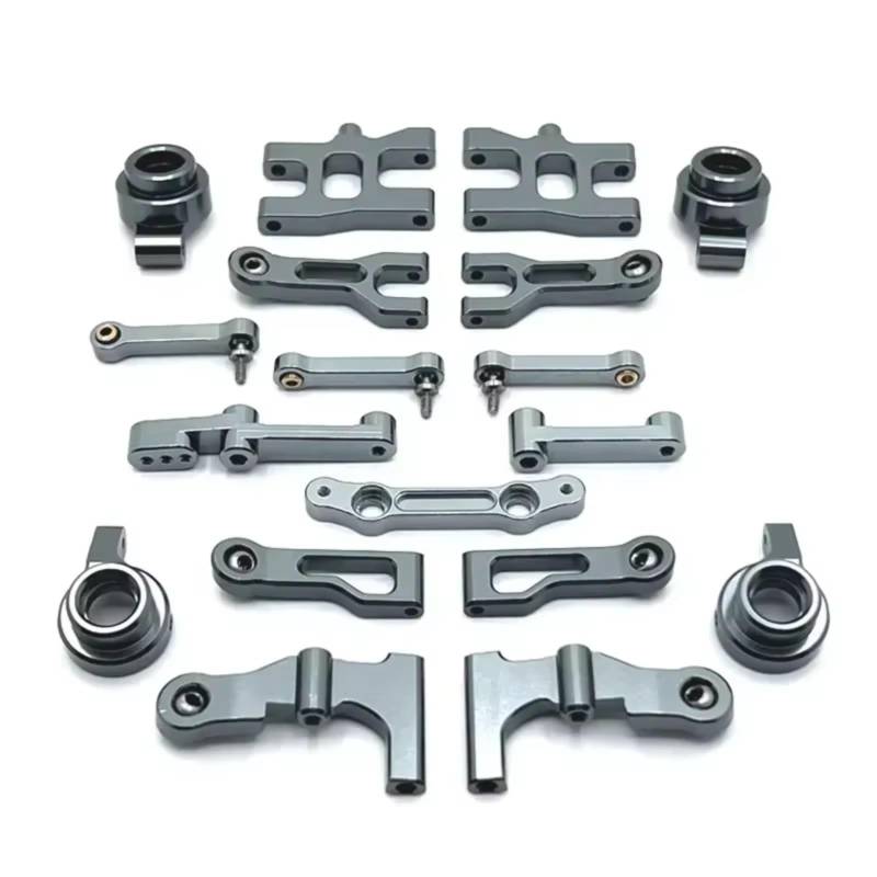 QAWRYV RC Achsschenkel Lenkbecher Für MN MN38 1/16 Metall Für Schwinge Lenkung Cup Lenkung Set RC Fernbedienung Auto Upgrade Zubehör Teile Ersetzen(Gray) von QAWRYV