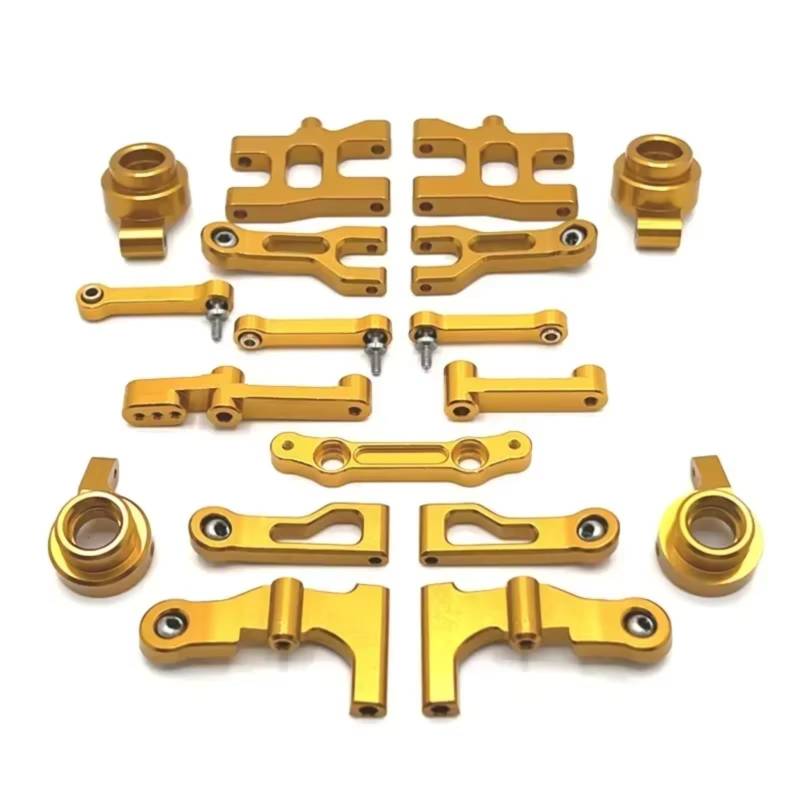 QAWRYV RC Achsschenkel Lenkbecher Für MN MN38 1/16 Metall Für Schwinge Lenkung Cup Lenkung Set RC Fernbedienung Auto Upgrade Zubehör Teile Ersetzen(Yellow) von QAWRYV