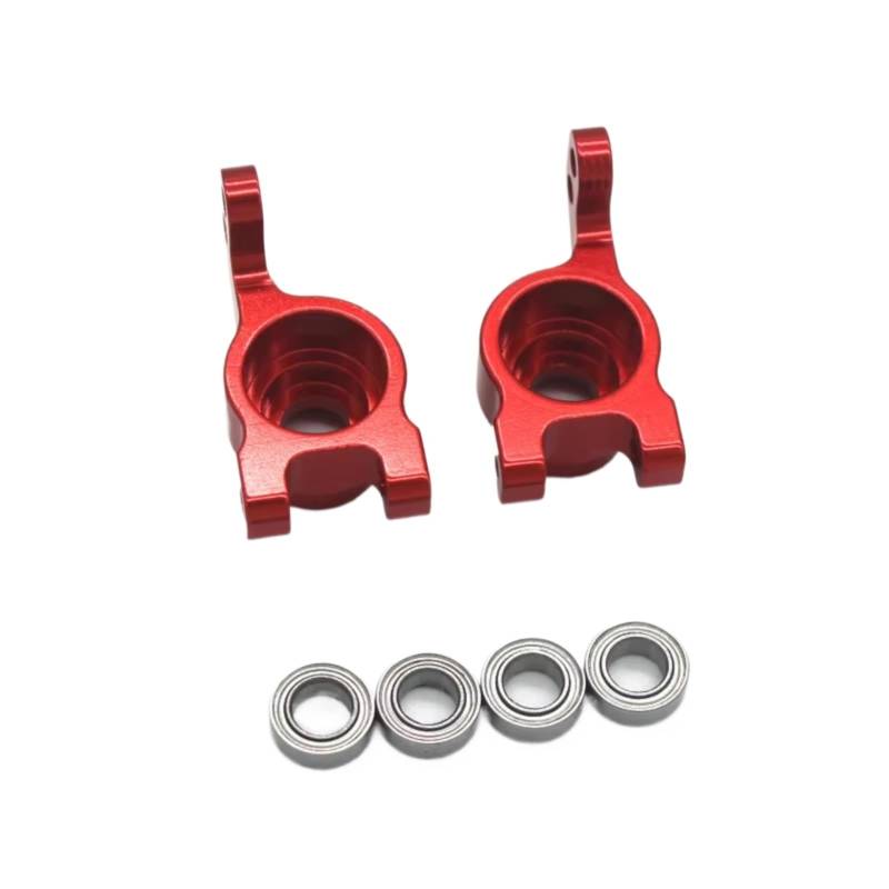QAWRYV RC Achsschenkel Lenkbecher Für Relalo AM-X12 AM-D12 14015 14005E Metall-Hinterrad Für Seat RC-Auto-Upgrade-Zubehör Ersetzen Sie Die Änderungsteile(Red) von QAWRYV