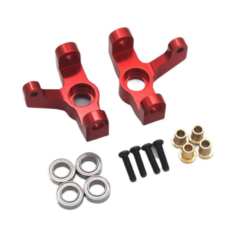 QAWRYV RC Achsschenkel Lenkbecher Für Relalo AM-X12 AM-D12 14015 14005E Metall-Lenkbecher Achsschenkel RC-Auto-Upgrade-Zubehör Ersetzen Sie Die Änderungsteile(Red) von QAWRYV