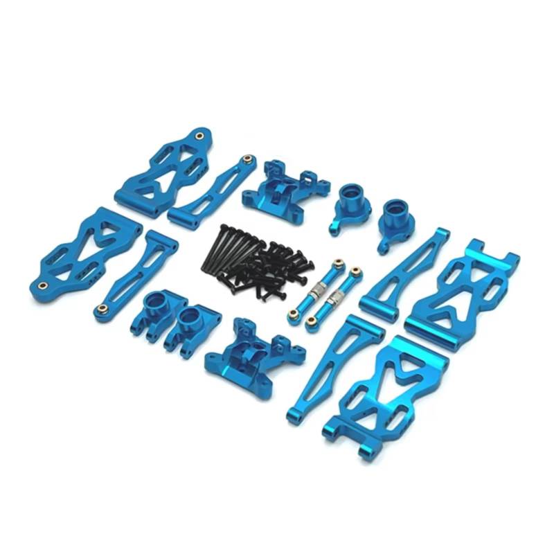 QAWRYV RC Achsschenkel Lenkbecher Für Scy Für Jjrc C8805 1/16 Metallaufhängungshalterung Für Schwingarm-Lenkbecher Hinterrad-Lenkbecher RC-Auto-Upgrade-Zubehörteile(Blue) von QAWRYV