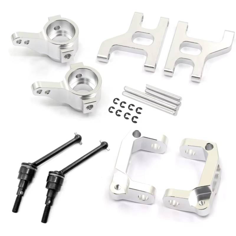 QAWRYV RC Achsschenkel Lenkbecher Für Tamiya CC01 1/10 Front Steering Cup C Hub Carrier Suspension Arm Antriebswelle RC Crawler Auto Upgrade Zubehör Teile von QAWRYV