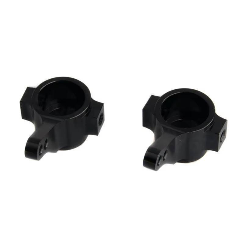 QAWRYV RC Achsschenkel Lenkbecher Für Tamiya CC01 CC02 1/10 2 Stück Metall Aluminium Front Knuckle Arm Pfosten RC Fernbedienung Autos OP Upgrade Teile(Black) von QAWRYV