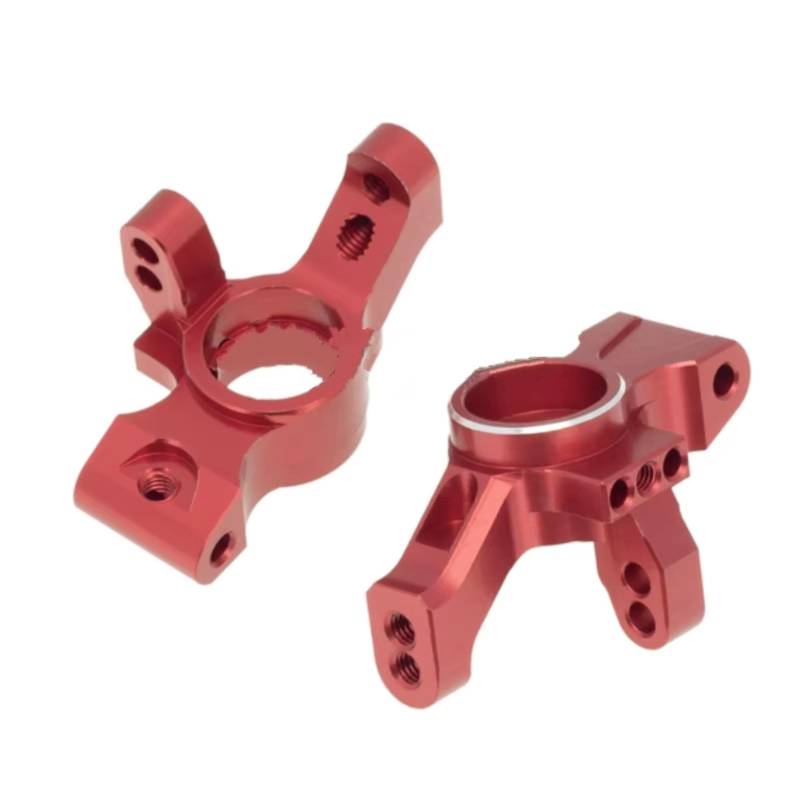 QAWRYV RC Achsschenkel Lenkbecher Für Traxxas 4-Tec 2.0 3.0 4Tec 2.0 Für VXL 1/10 Metall-Knöchelarm-Lenkbecher RC On-Road-Auto-Upgrade-Zubehörteile(Red) von QAWRYV