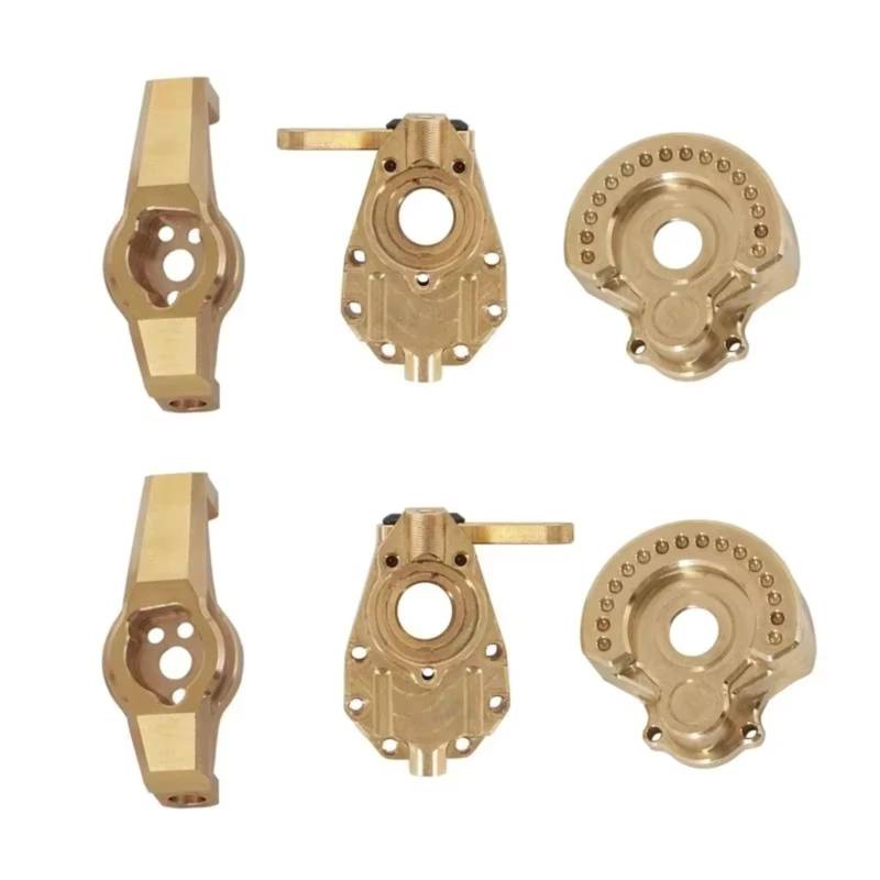 QAWRYV RC Achsschenkel Lenkbecher Für Traxxas Für TRX4 1/10 1 Set Achsschenkel Hub Carrier Knuckle Portal Cover RC Auto Upgrade Zubehör Teile Ändern von QAWRYV