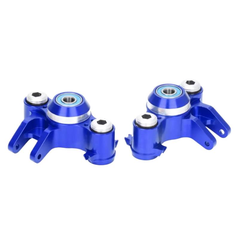 QAWRYV RC Achsschenkel Lenkbecher Für Traxxas Slayer Für Summit Für Revo 1/10 Vorne Hinten Legierung Lenkung Block Knuckle Achse Träger Lager RC Auto Zubehör(Blue) von QAWRYV