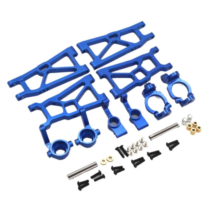 QAWRYV RC Achsschenkel Lenkbecher Für ZD DBX-10 1/10 Metall-Achsschenkel Für Schwinge 5-teiliges Set RC-Fernbedienung Für Rennwagen-Upgrade-Teile(Blue) von QAWRYV