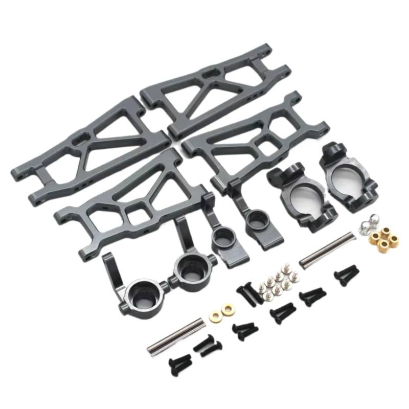 QAWRYV RC Achsschenkel Lenkbecher Für ZD DBX-10 1/10 Metall-Achsschenkel Für Schwinge 5-teiliges Set RC-Fernbedienung Für Rennwagen-Upgrade-Teile(Gray) von QAWRYV