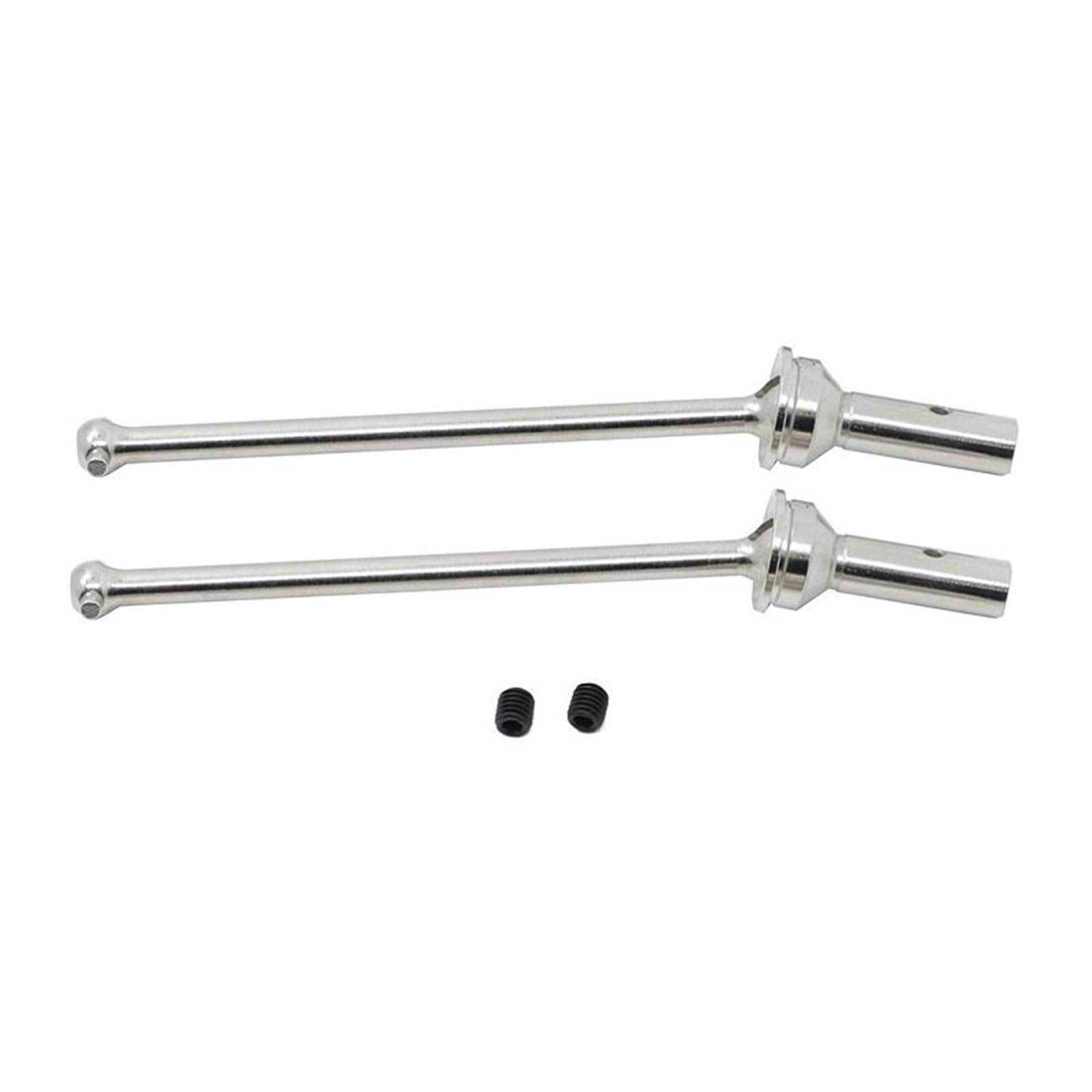 QAWRYV RC Antriebswelle Für Arrma 1/8 Für Typhon 6S 1/7 Für Infraction 6S Für Limitless Für Felony 6S Für BLX Metall Vorne Hinten Antriebswelle CVD Dog Bone RC Auto Upgrade Teile(Silver,Front) von QAWRYV