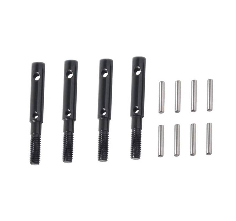 QAWRYV RC Antriebswelle Für Axial Für Capra Für Currie F9 Für SCX10 III Für AR45 Für AXI232008 Achse Hartstahl Vorne Hinten Portal Achsschenkel Antriebszahnradwelle RC Autoteile 4St von QAWRYV