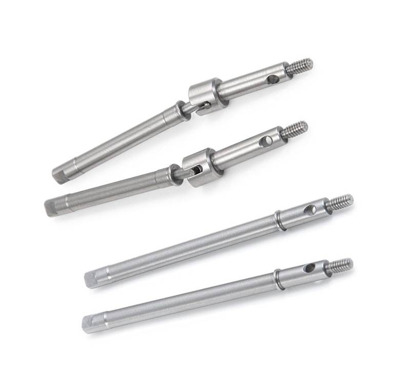 QAWRYV RC Antriebswelle Für Axial Für Scx24 Für AXI90081 Für Deadbolt C10 Für Wrangler Für Gladiator Für Bronco 1/24 Vorne Hinten CVD Kardanantrieb Dog Bone RC Crawler Autoteile(Set) von QAWRYV