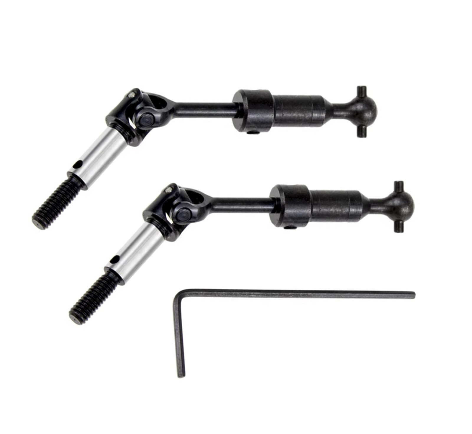 QAWRYV RC Antriebswelle Für HSP 1/10 94123 94103 Universal Dogbone Einstellbare CVD Antriebswelle Joint Übertragungswelle 102015-A 75-85mm 102016-A 110-120mm RC Modell Auto Teile(75-85mm) von QAWRYV