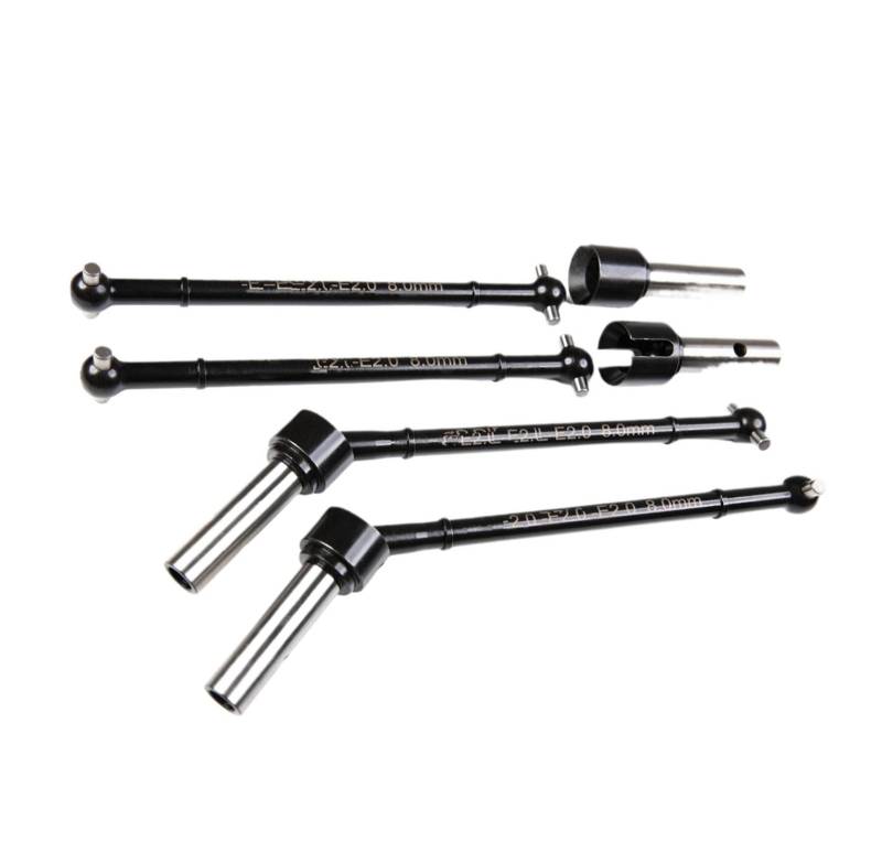 QAWRYV RC Antriebswelle Für Losi Für DBXL-E 2.0 1/5 RC Auto Vorne Hinten Antriebswelle Stahl Dogbone Joint Getriebe Welle Set Upgrade RC Auto Teile(Front and Rear) von QAWRYV