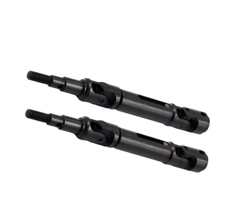QAWRYV RC Antriebswelle Für MJX 14209 14210 1/14 2 Stücke Metall Antriebswelle CVD Antriebswelle RC Auto Upgrade Teile Ersatz Getriebe Welle Zubehör(Black) von QAWRYV