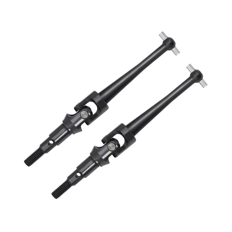 QAWRYV RC Antriebswelle Für MJX H16 16207 16208 16209 16210 1/16 Metall Antriebswelle CVD Stahl Antriebswelle Getriebewelle RC Auto Upgrade Teile Zubehör 2 Stücke(Black) von QAWRYV