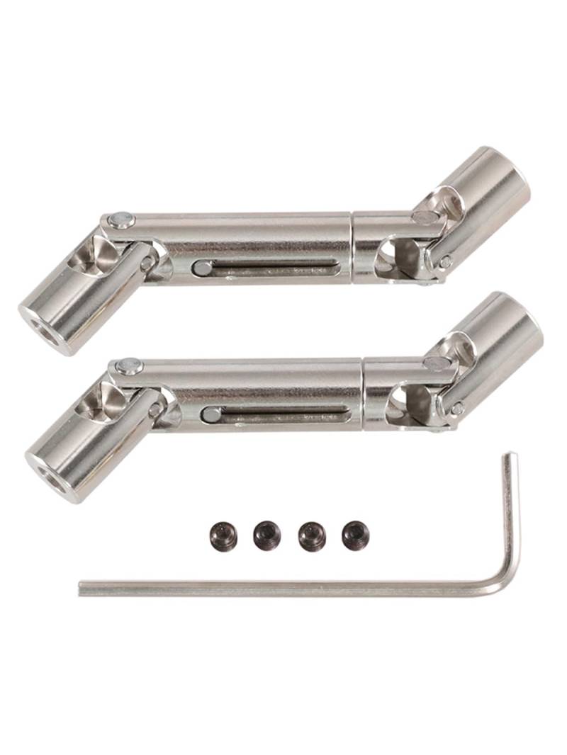 QAWRYV RC Antriebswelle Für MN98 MN99s 2024 1:12 2. Antriebswelle 55-69mm Metall Antriebswelle Upgrade RC Auto Zubehör Teile Ersatz Übertragungswelle(Size 2pcs) von QAWRYV