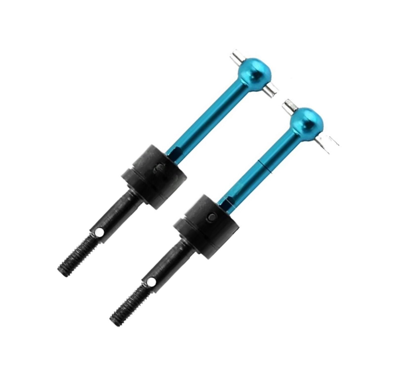 QAWRYV RC Antriebswelle Für Tamiya Für TT-01 TT02 TA04 2 Stücke Aluminiumlegierung Schwenkantriebswelle Getriebewelle Hundeknochen Ersatz RC Rennwagenteile(Blue) von QAWRYV
