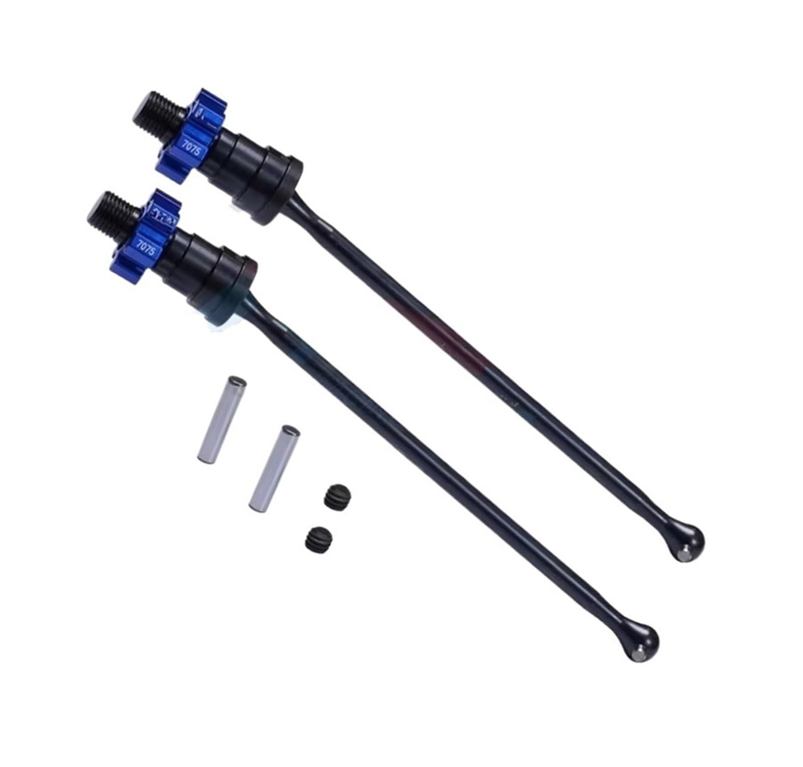 QAWRYV RC Antriebswelle Für Traxxas 1/5 Für X-Maxx 8S Für Monster Truck 77086-4 77097-4 Vorne Hinten Antriebswelle 7075 Legierung Hex 7750X#7768#7756# Übertragung Welle RC Auto Teile(Blue) von QAWRYV