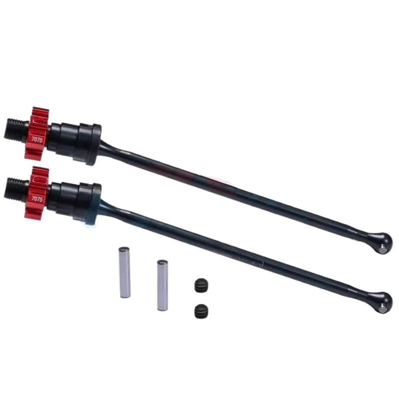 QAWRYV RC Antriebswelle Für Traxxas 1/5 Für X-Maxx 8S Für Monster Truck 77086-4 77097-4 Vorne Hinten Antriebswelle 7075 Legierung Hex 7750X#7768#7756# Übertragung Welle RC Auto Teile(Red) von QAWRYV