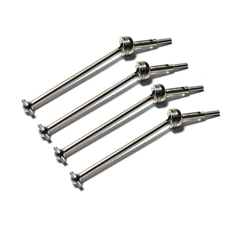 QAWRYV RC Antriebswelle Für WLtoys 1/14 144001 144002 144010 1/12 124016 124017 124018 124019 Getriebewelle Upgrade Innenbordwelle RC Autoteil Metall CVD Antriebswelle(Black,Size 4pcs) von QAWRYV