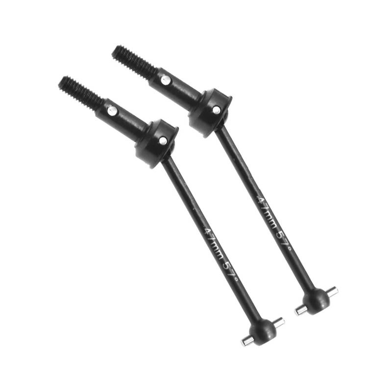 QAWRYV RC Antriebswelle Für Yokomo Für YD2 YD4 YD-2Z YD-2ZX YD-2S, 2 Stück 47 Mm 58 ° Metall Vorne Hinten Antriebswelle CVD Antriebswelle Getriebewelle RC Auto Upgrade Teile von QAWRYV