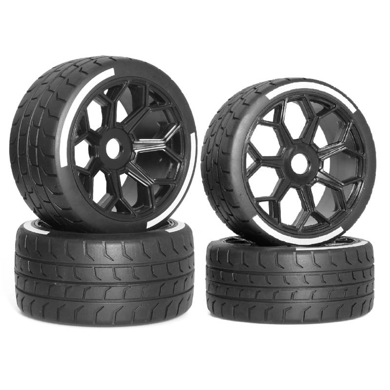 QAWRYV RC Upgrade Zubehör Für Arrma 1/7 Für Felony Für FSR Modell GT Für FS RC Auto Upgrade Teile 4 Stücke 53/107 42/100 Reifen Reifen 17mm Rad Hex Modifikation Ersatz Zubehör von QAWRYV