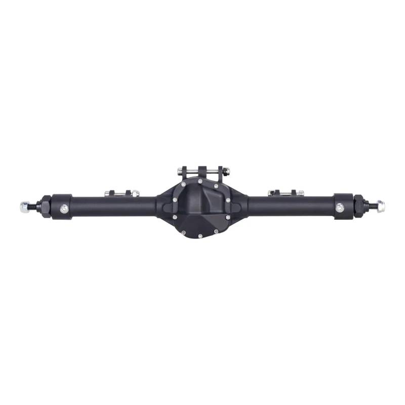 QAWRYV RC Upgrade Zubehör Für Axial Für SCX10 II Für VS4-10 1/10 RC Crawler Rock Trucks Teile Bauton Vorderer Heckversatz Gerade Achse Eingerichtetes Upgrade-Autozubehör(Black,Rear) von QAWRYV