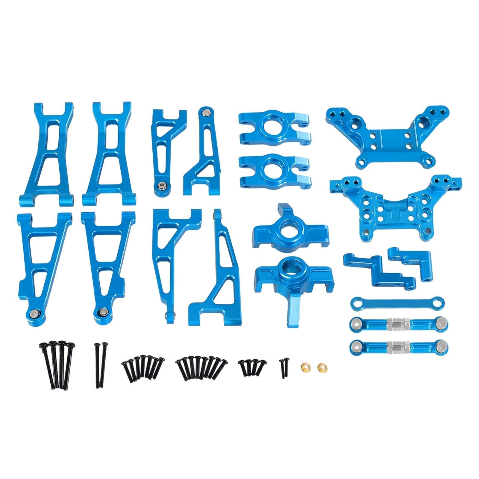 QAWRYV RC Upgrade Zubehör Für HBX 16889 16889A 16890 SG1601 SG1602 1/16 RC Metall Upgrade DIY Teile Für Fernbedienung Fahrzeuge Set Geändert Zubehör(Blue) von QAWRYV
