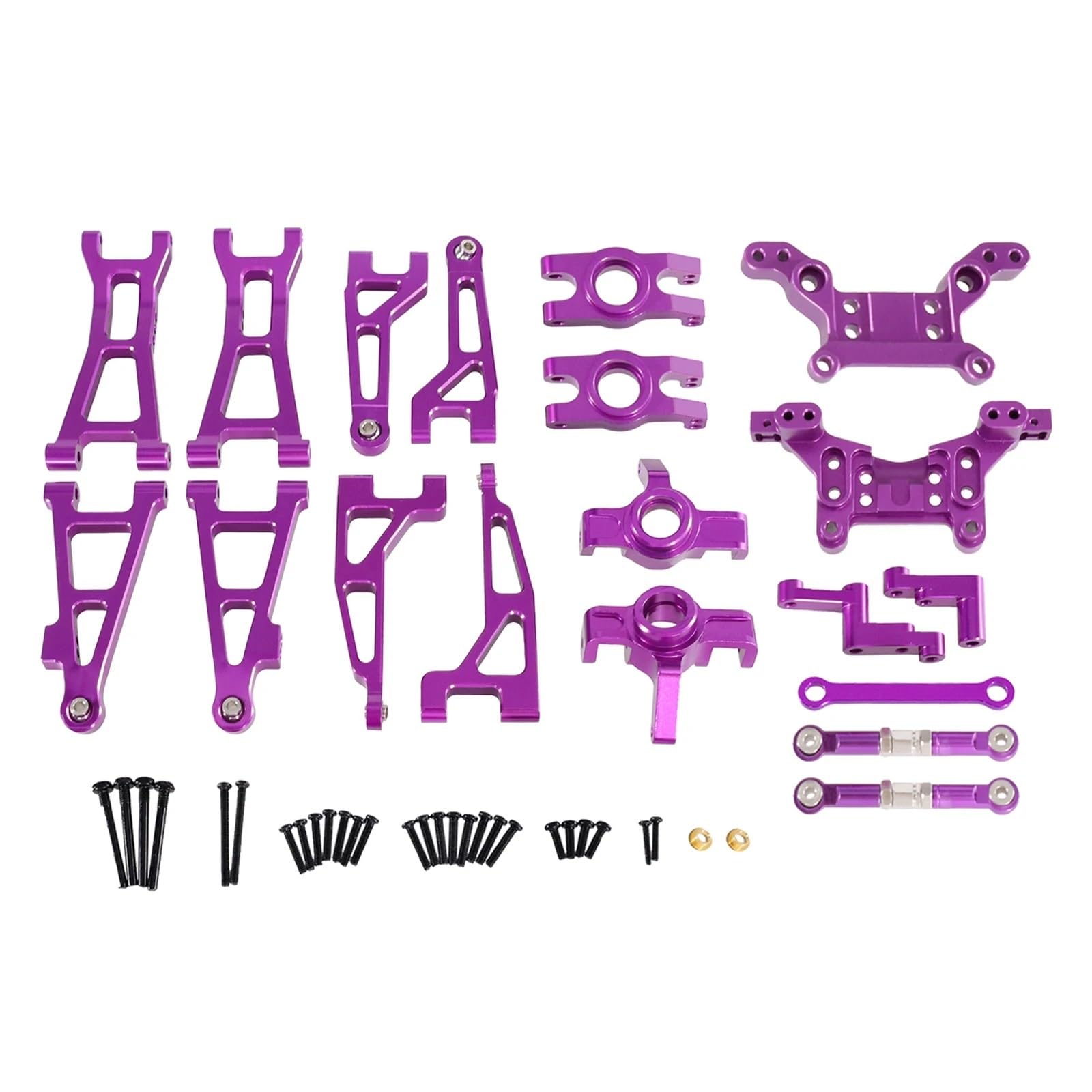 QAWRYV RC Upgrade Zubehör Für HBX 16889 16889A 16890 SG1601 SG1602 1/16 RC Metall Upgrade DIY Teile Für Fernbedienung Fahrzeuge Set Geändert Zubehör(Purple) von QAWRYV