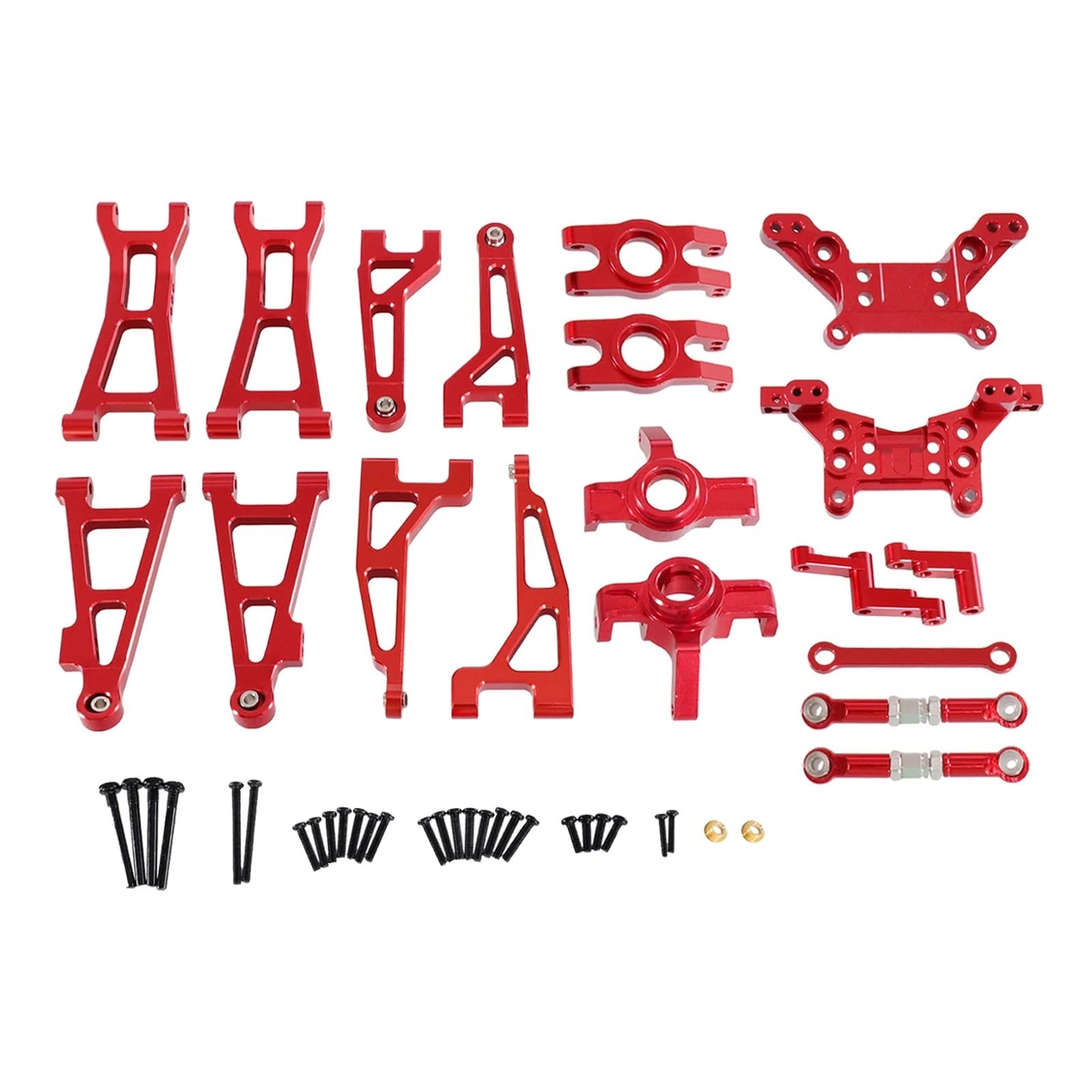 QAWRYV RC Upgrade Zubehör Für HBX 16889 16889A 16890 SG1601 SG1602 1/16 RC Metall Upgrade DIY Teile Für Fernbedienung Fahrzeuge Set Geändert Zubehör(Red) von QAWRYV
