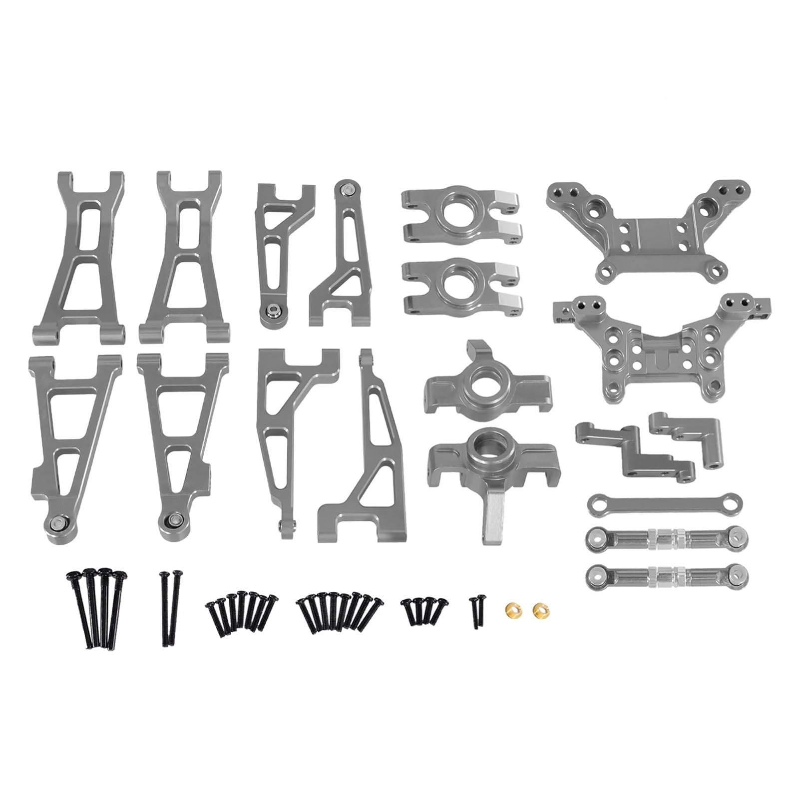 QAWRYV RC Upgrade Zubehör Für HBX 16889 16889A 16890 SG1601 SG1602 1/16 RC Metall Upgrade DIY Teile Für Fernbedienung Fahrzeuge Set Geändert Zubehör(Titanium) von QAWRYV