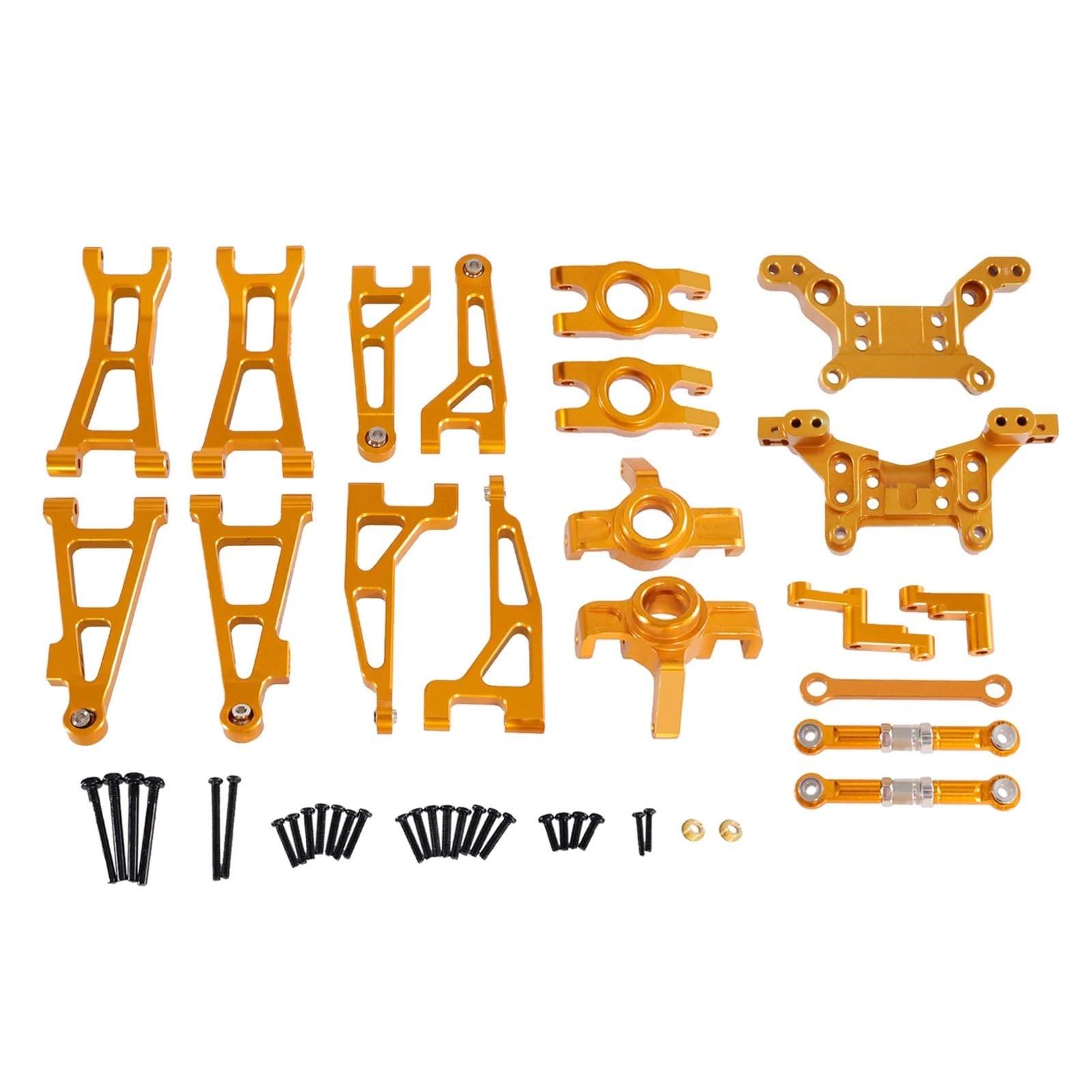 QAWRYV RC Upgrade Zubehör Für HBX 16889 16889A 16890 SG1601 SG1602 1/16 RC Metall Upgrade DIY Teile Für Fernbedienung Fahrzeuge Set Geändert Zubehör(Yellow) von QAWRYV