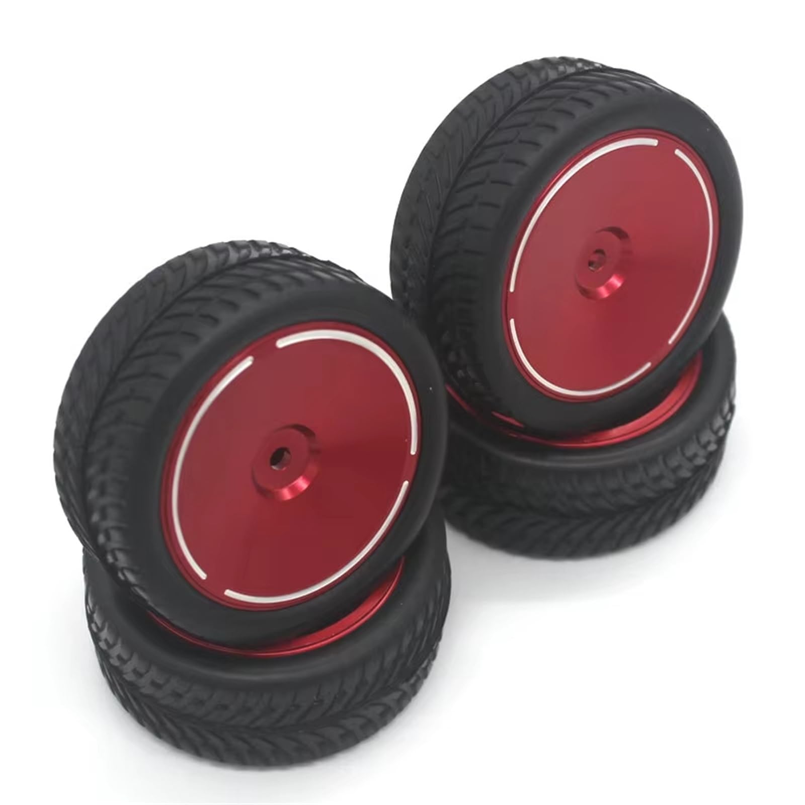 QAWRYV RC Upgrade Zubehör Für MJX 14210 14209 1/14 16207 16208 16209 16210 H16V3 1/16 RC Fernbedienung Auto Metall Räder Modifizierte Road Rally Reifen Ersatz RC Auto Zubehör(Red) von QAWRYV