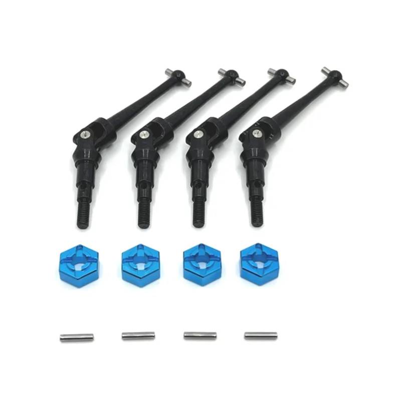 QAWRYV RC Upgrade Zubehör Für MJX Für Hyper GO H16 16207 16208 16209 16210 M162 M163 1/16 RC -Autometallantriebswelle Und Rad -Hex -Adapter -Upgrade -Zubehör RC(Blue) von QAWRYV