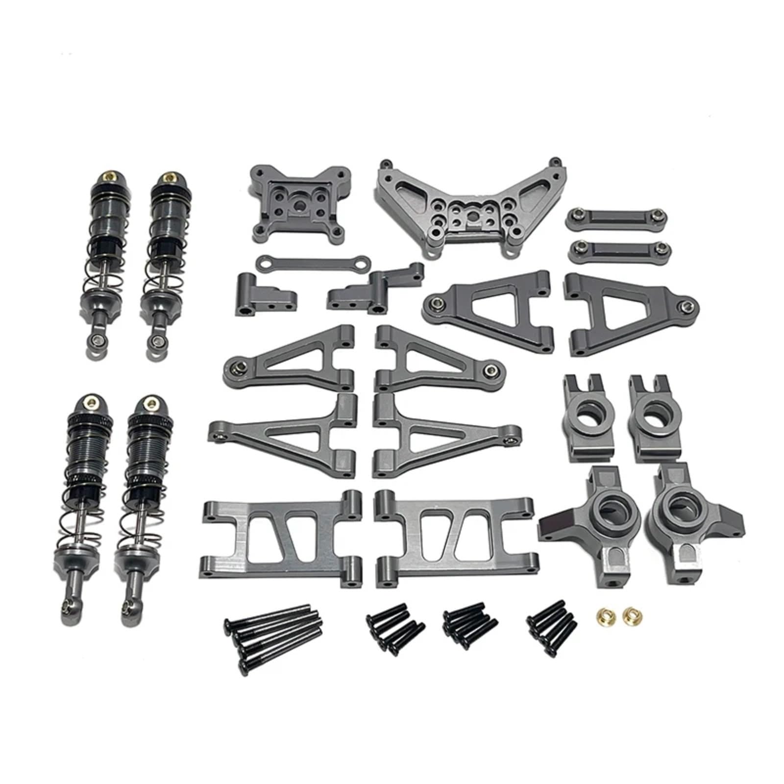 QAWRYV RC Upgrade Zubehör Für MJX Für Hyper Go 1/14 14301 14302 Fernbedienung Auto Metall Für Schaukel Arm Lenkung Tasse Upgrade Teile Set Geändert Zubehör(Grey) von QAWRYV