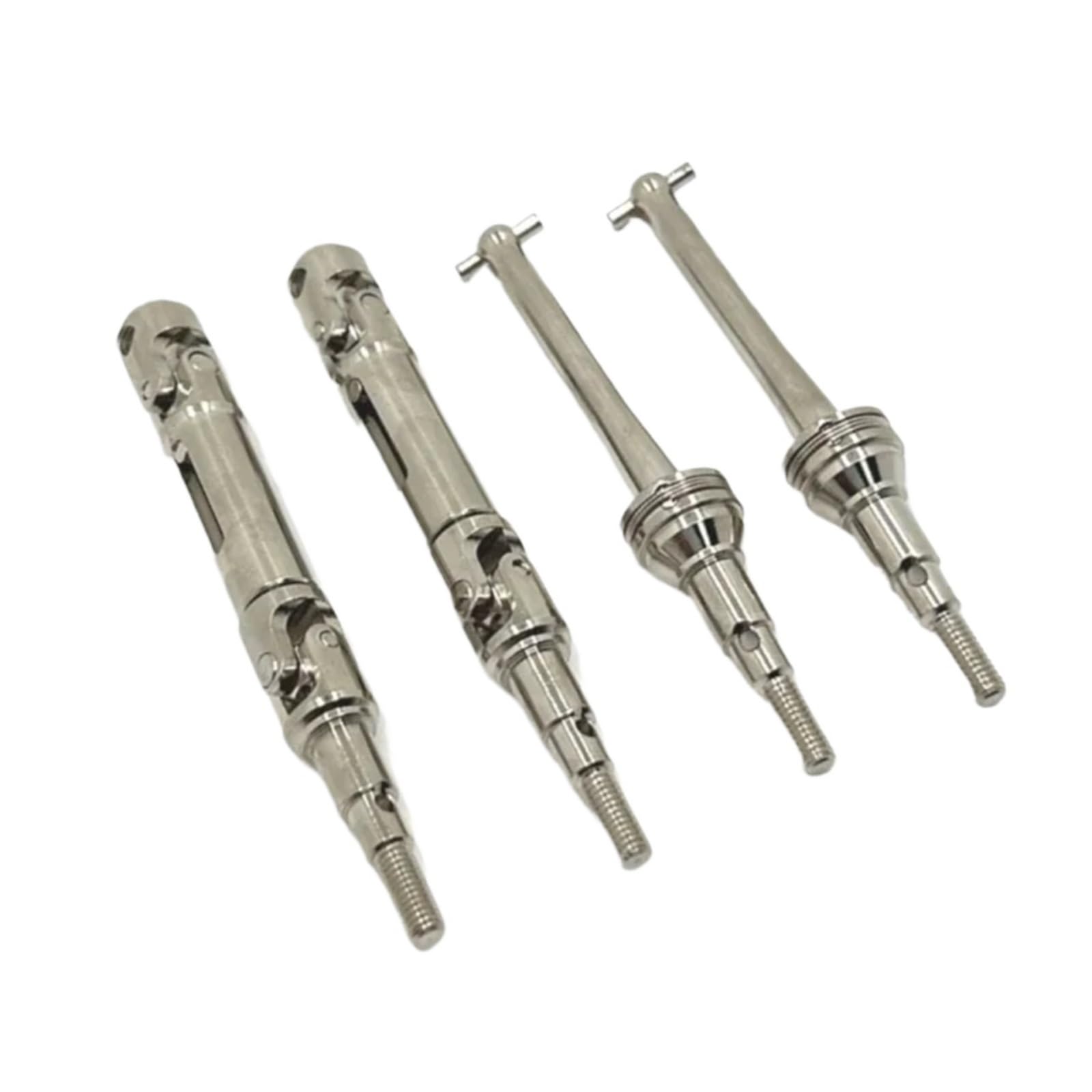 QAWRYV RC Upgrade Zubehör Für MJX Für Hyper Go 14209 14210 1/14 4 Stücke Metall Vordere Und Hintere Antriebswelle CVD Antriebswelle RC Auto Upgrade Teile Zubehör(Silver) von QAWRYV