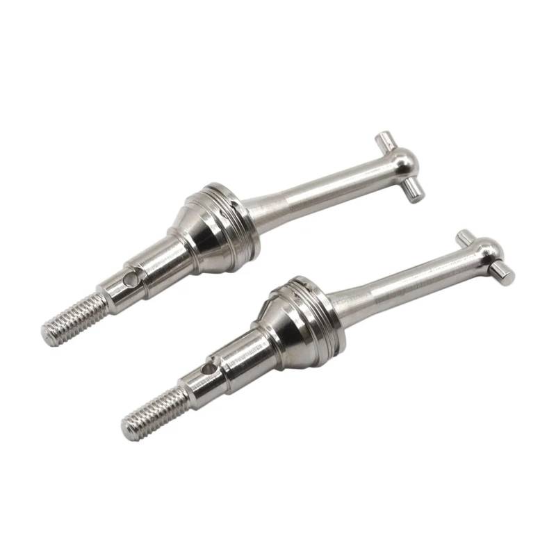 QAWRYV RC Upgrade Zubehör Für MJX Für Hyper Go 14301 14302 1/14 2 Stücke Metall Antriebswelle CVD Antriebswelle RC Auto Upgrade Teile Zubehör Ersatz DIY Teile(Silver) von QAWRYV