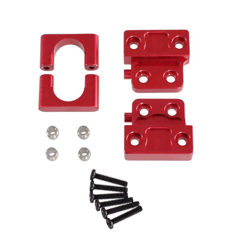 QAWRYV RC Upgrade Zubehör Für MN 1/12 Für MN82 LC79 MN78 Fernbedienung Auto Metall Upgrade Hinterachse Federplatte Befestigung Sitz Dekoration Teile Modifikation RC Auto Zubehör(Red) von QAWRYV