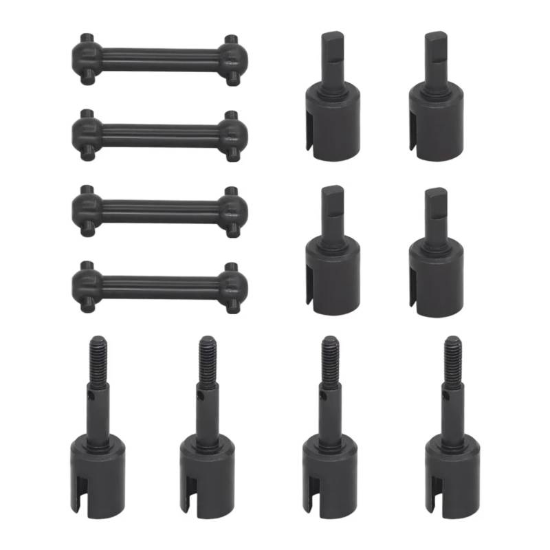 QAWRYV RC Upgrade Zubehör Für Tamiya Für TT01 Für TT02 1/10 Metall Antriebswelle Getriebe Joint Tasse Differential Tasse Rad Achse Tasse RC Auto Upgrade Teile Zubehör von QAWRYV
