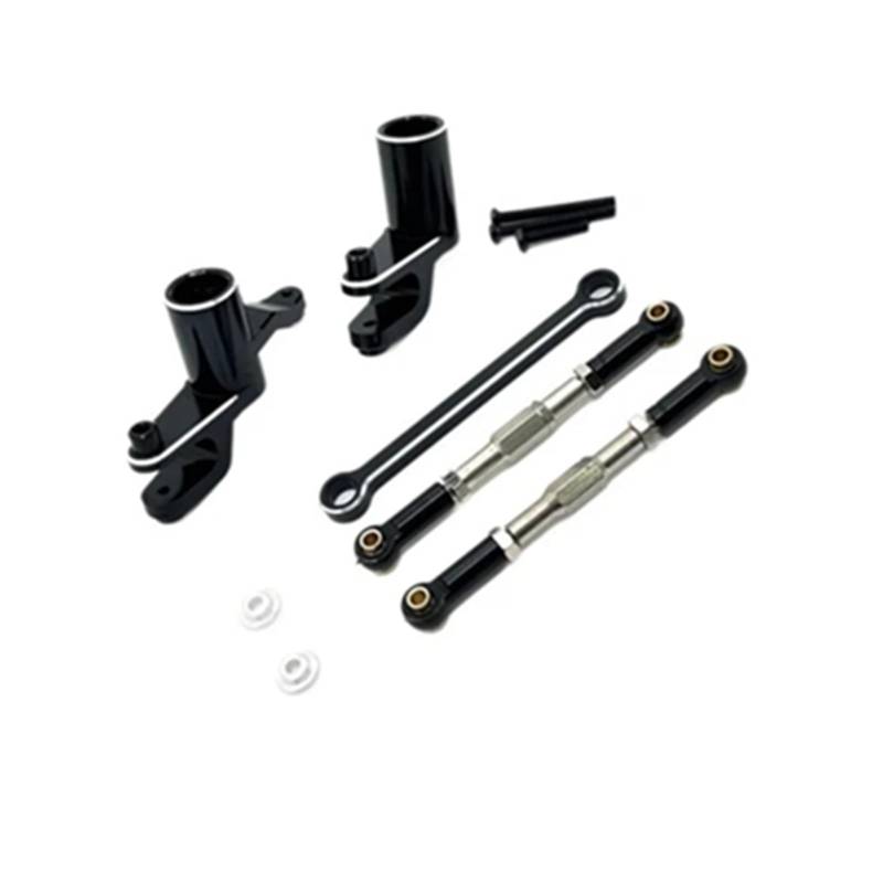 QAWRYV RC Upgrade Zubehör Für Udirc 1/12 UD1201 UD1202 UD-12PRO RC Auto Lenkung Montage Zugstange Kit Upgrade Teile Fernbedienung Auto Ersatz DIY Teile(Black) von QAWRYV