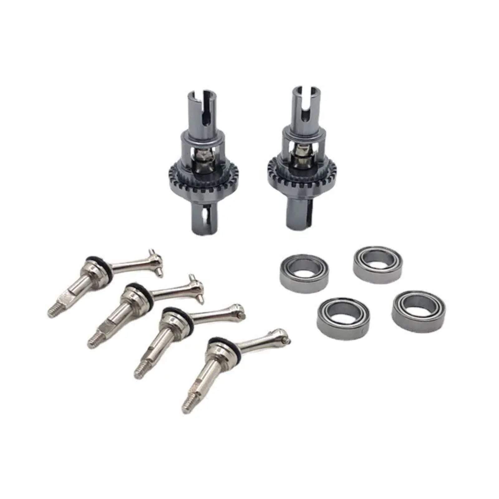 QAWRYV RC Upgrade Zubehör Für WLtoys 1/28 284131 K969 K979 K989 K999 P929 P939 Metall Ball Differential Erweiterte Antriebswelle RC Auto Upgrade Teile Zubehör(Grey) von QAWRYV