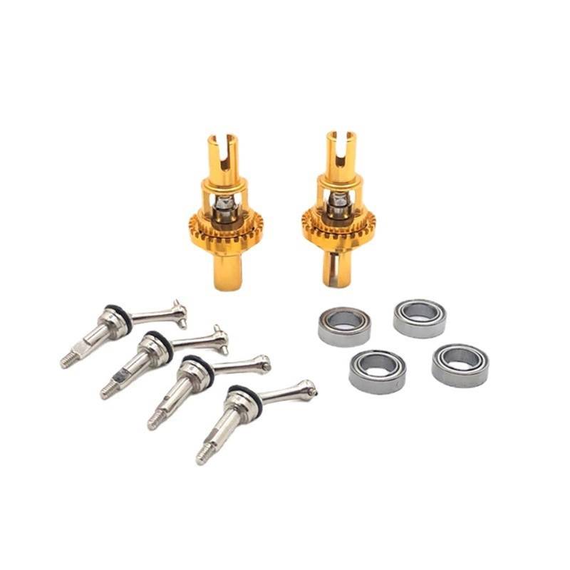 QAWRYV RC Upgrade Zubehör Für WLtoys 1/28 284131 K969 K979 K989 K999 P929 P939 Metall Upgrade Ball Differential Erweiterte Antriebswelle Lager Modifikation RC Auto Teile(Yellow) von QAWRYV